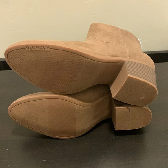 OLD NAVY Faux Suede Western Ankle Boots in Mocha Latte‎ - Picture 7 of 13